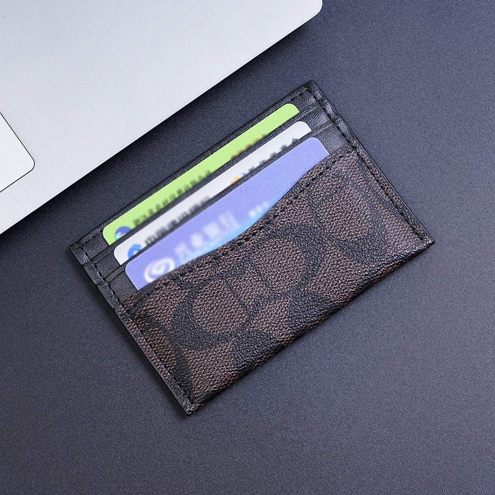 Luxury Design Wallets for men Multi-Function Card Holder PU Leather Female Small Card Bag Short Women's Purse