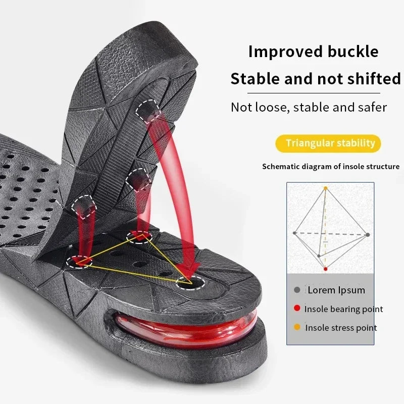 par de plantillas para aumentar la altura de los pies, 3 cm, 5 cm, 7 cm, 9 cm