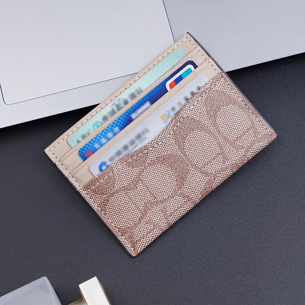 Luxury Design Wallets for men Multi-Function Card Holder PU Leather Female Small Card Bag Short Women's Purse